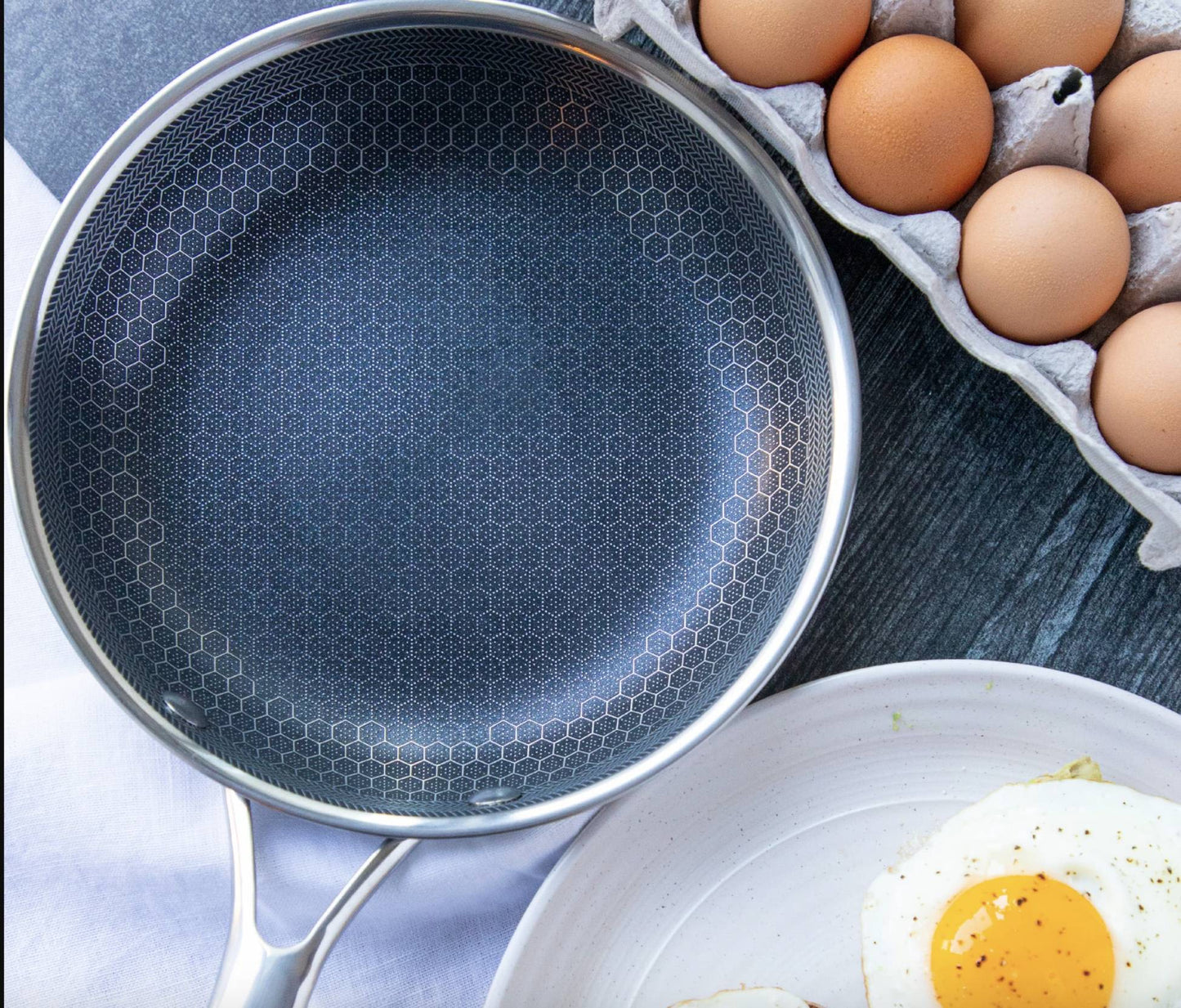 ProCook Elite - Duurzame RVS Koekenpan met Anti-aanbak