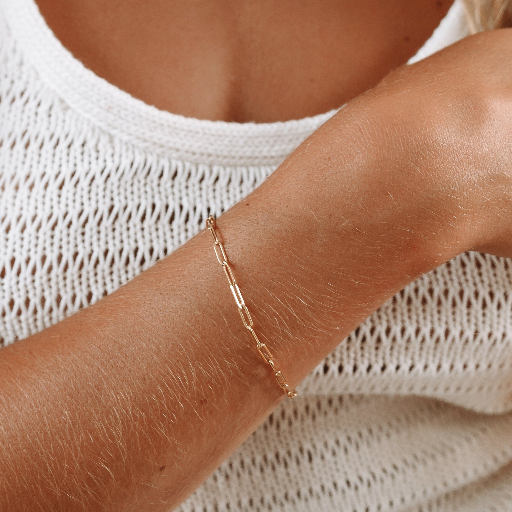 Nova Paperclip Link Bracelet