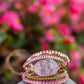 Amoria Bracelet – Elegante Gouden Rozenkwarts Armcandy