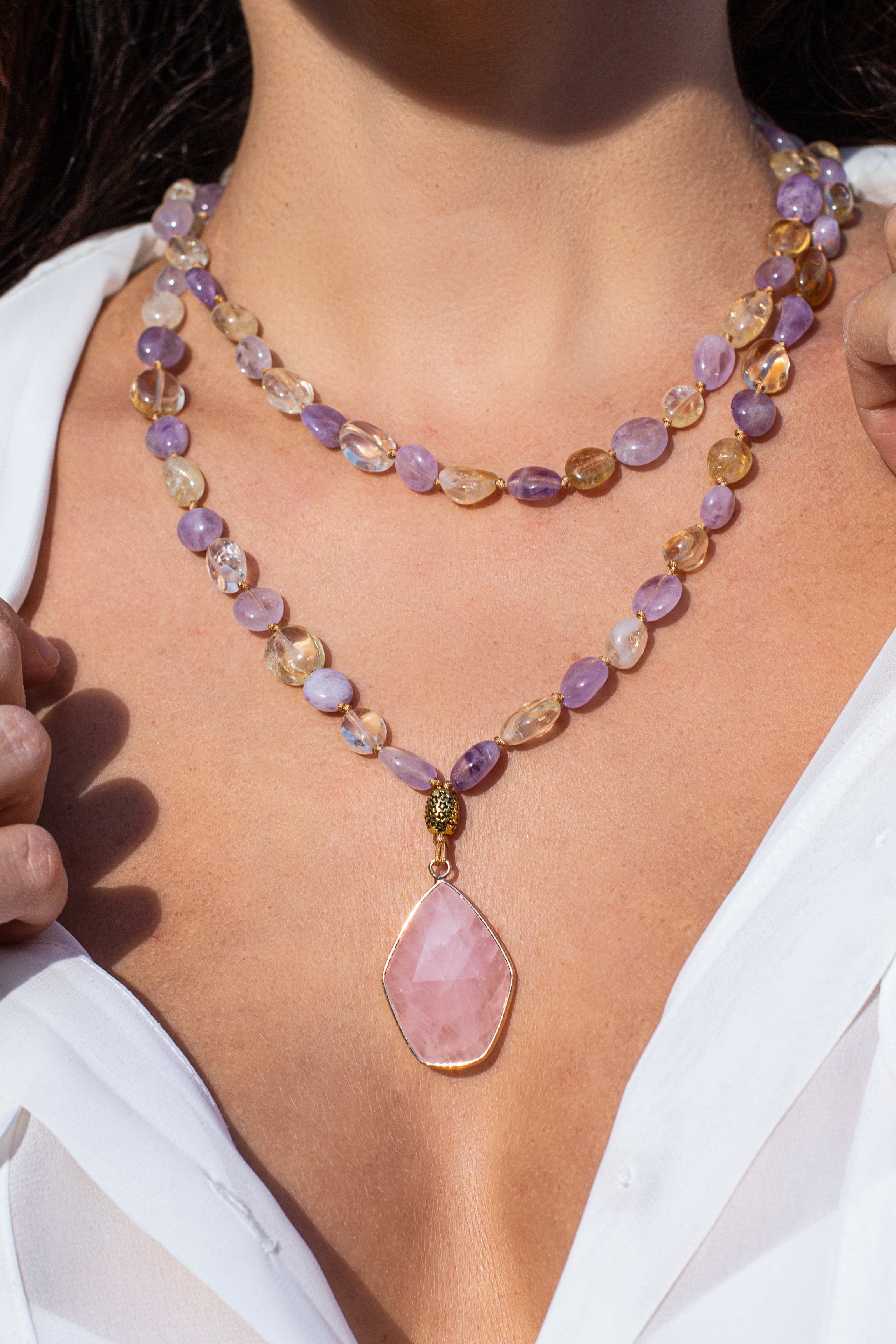 Seraphina Mala Necklace - Rustgevende Energie Sieraad