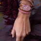 Amoria Bracelet – Elegante Gouden Rozenkwarts Armcandy