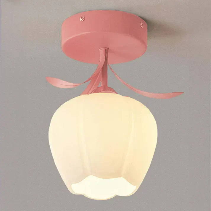 MiniFlorale Plafondlamp - Luxe Mini Hanglamp voor Tijdloze Sfeer