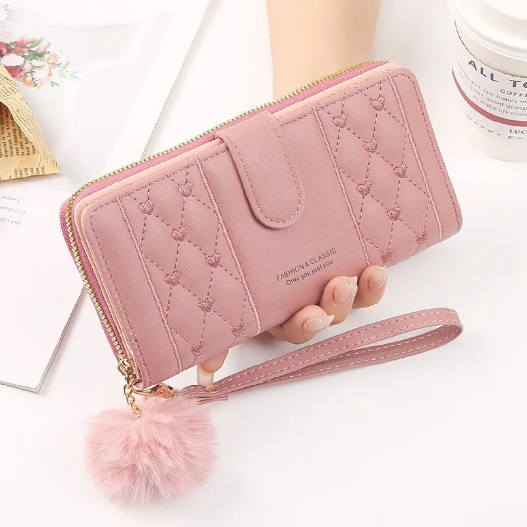 EmbroiWallet - Elegante Portemonnee met Polsband