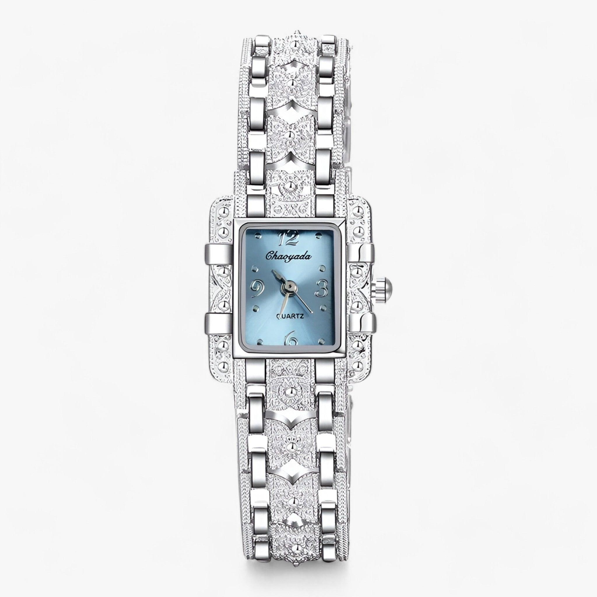 Camille Watch - Elegante Rechthoekige Stijl met Kristallen