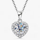 Amouria - Luxe Moissanite Hartvormige Hanger Ketting