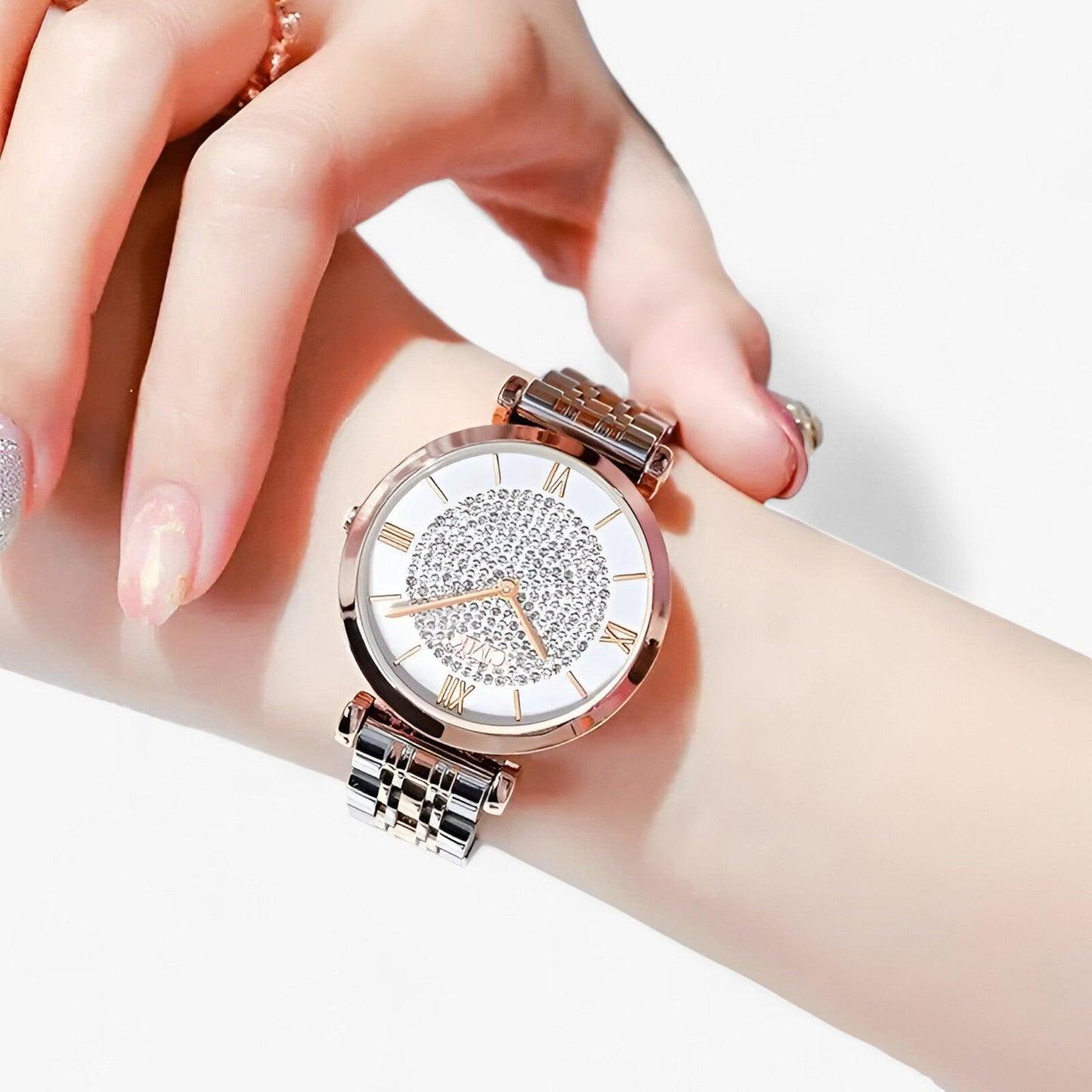 Liana – Luxe Titanium Dameshorloge met Elegantie