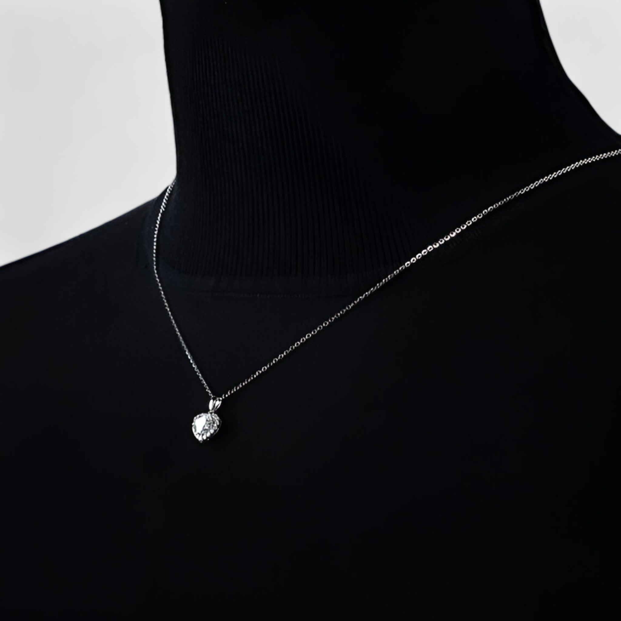Amouria - Luxe Moissanite Hartvormige Hanger Ketting
