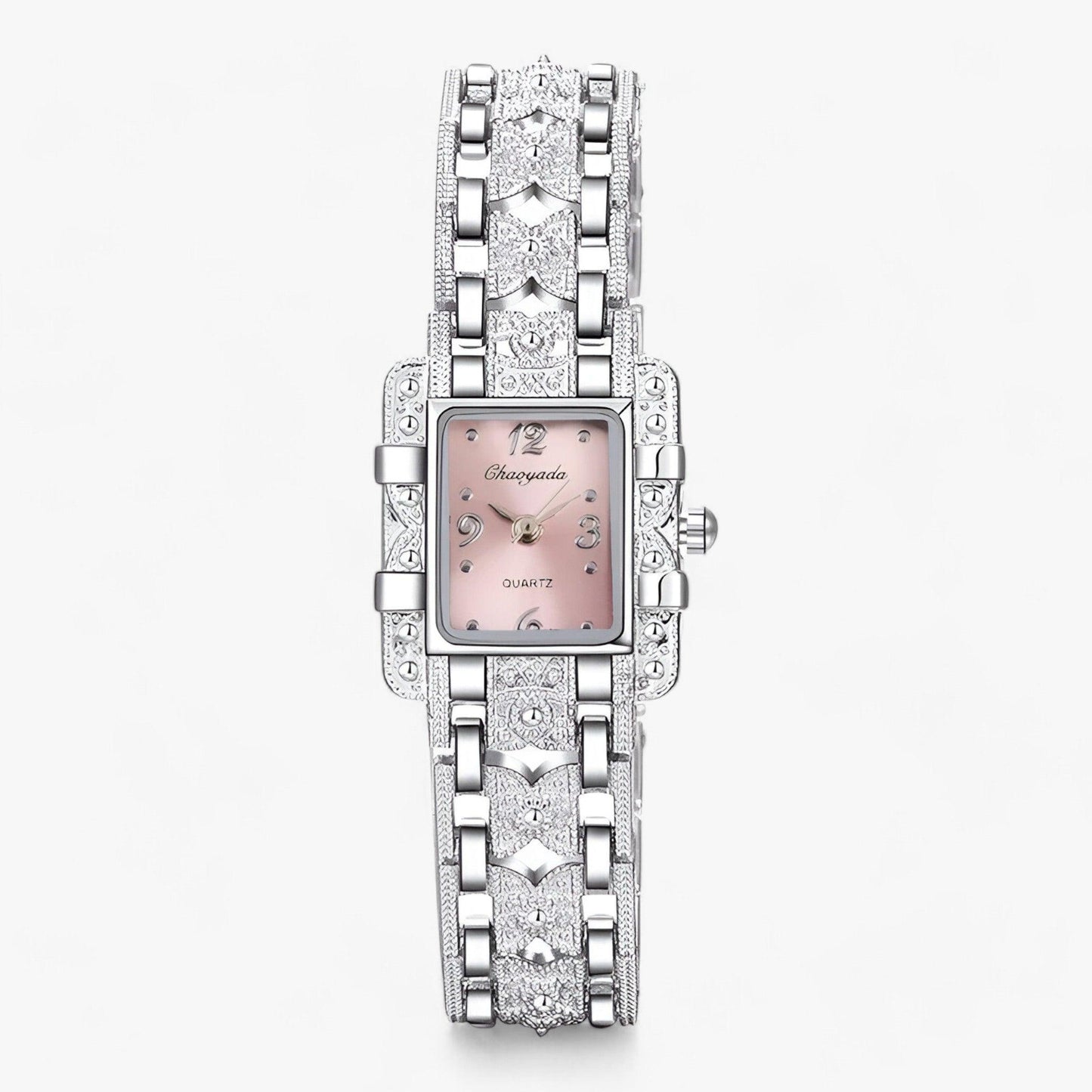 Camille Watch - Elegante Rechthoekige Stijl met Kristallen