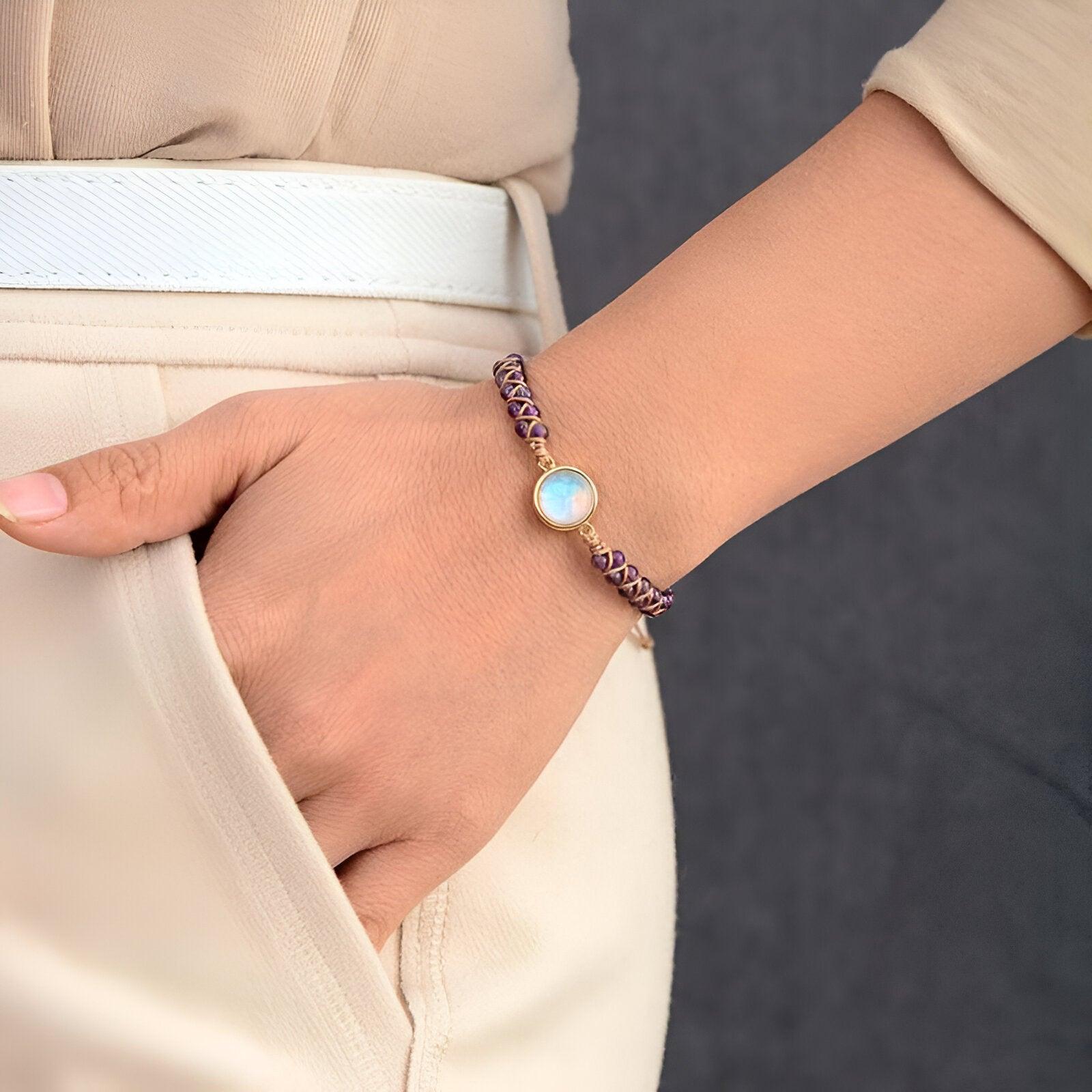 AmaraGlow - Luxe Amethist Healing Armband