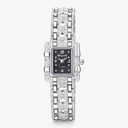 Camille Watch - Elegante Rechthoekige Stijl met Kristallen
