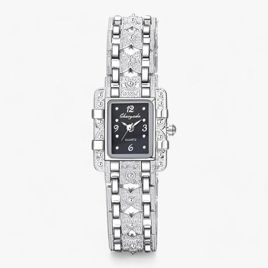 Camille Watch - Elegante Rechthoekige Stijl met Kristallen