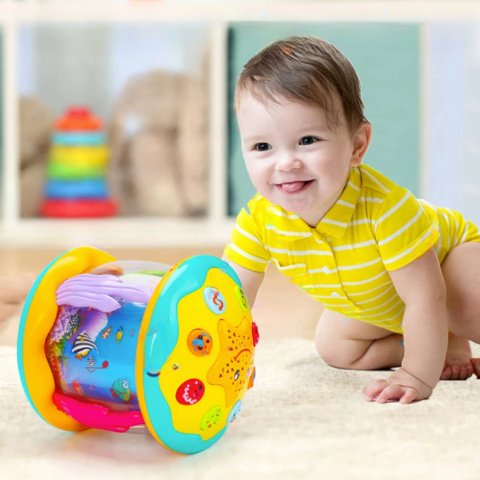 TwinkleDrum - Magische Baby Speelgoedtrommel met Licht en Geluid