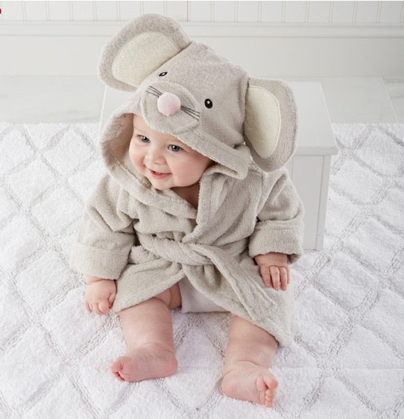 AnimalHug - Schattige Zachte Babybadjas met Dierenontwerp