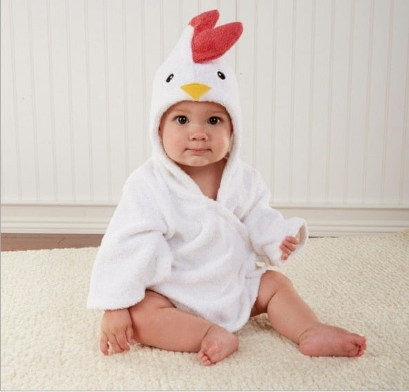 AnimalHug - Schattige Zachte Babybadjas met Dierenontwerp