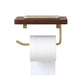 WoodNest - Stijlvolle Houten Toiletrolhouder met Opbergruimte