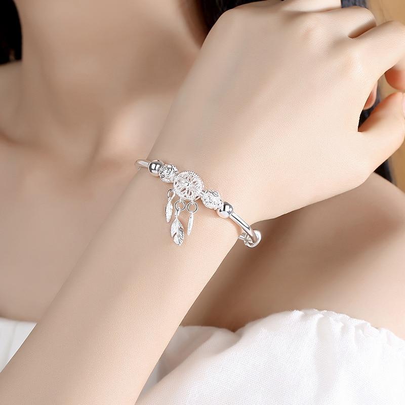 Elegante Verstelbare Zilveren Dromenvanger Armband - Aiyana