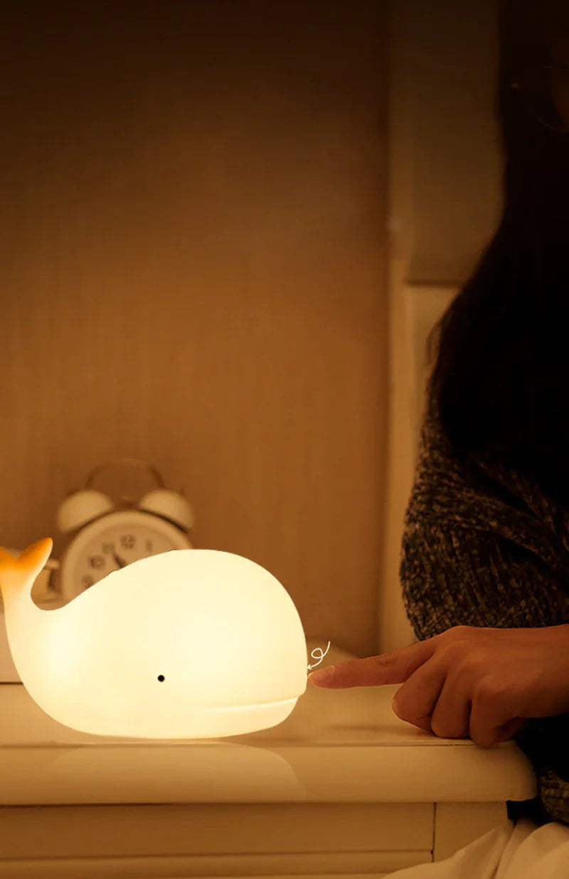 GlowWhale - Betoverend Walvis Nachtlampje met Kleureffecten