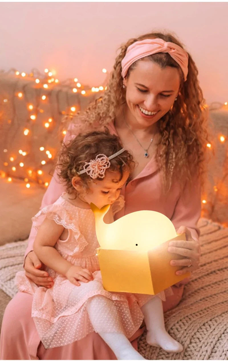 GlowWhale Nachtlamp - Magisch Kleurenfeest voor Kinderen