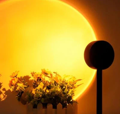GlowSphere – Magische Sunset Lamp met 4 Kleuren