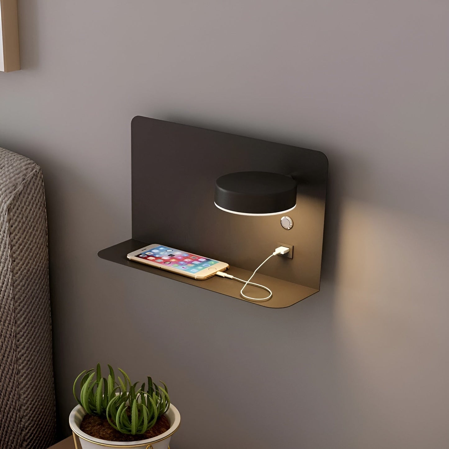 LumiCharge Wandlamp – Oplaadbare Elegantie met USB-LED Verlichting voor Luxe Sfeer