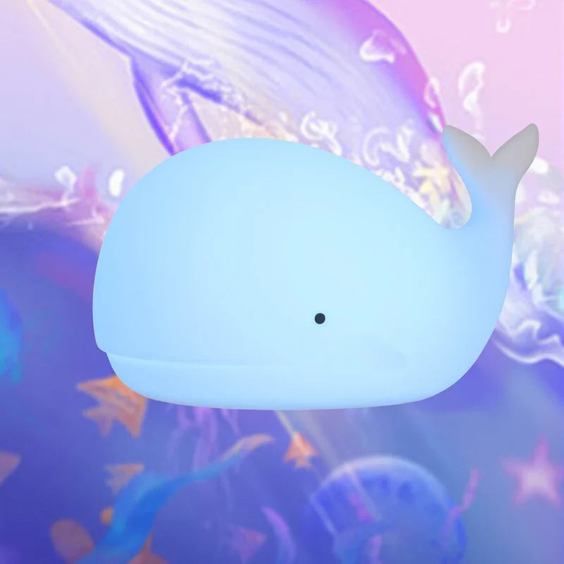 GlowWhale - Betoverend Walvis Nachtlampje met Kleureffecten