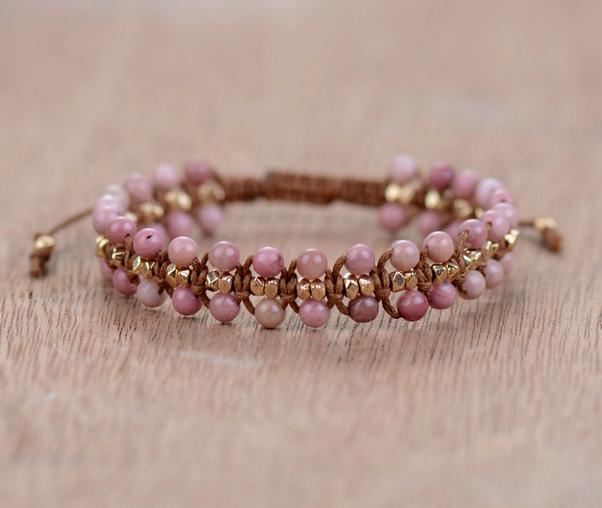 Rhodonite Bracelet - Hartvormige Energiearmband Amara