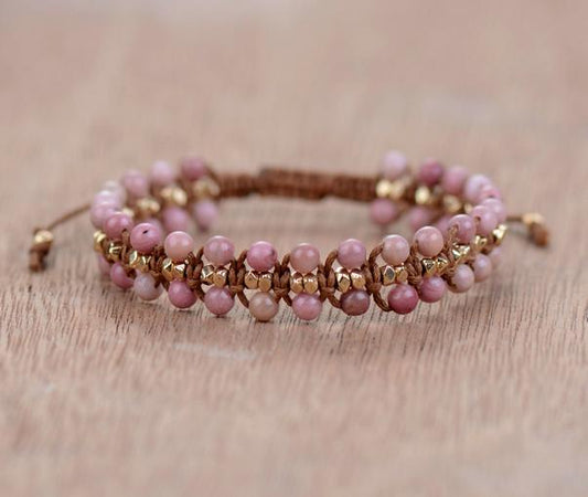 Rhodonite Bracelet - Hartvormige Energiearmband Amara