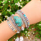 Selina Armband - Turkooise Wikkelarmband voor Heling & Bescherming