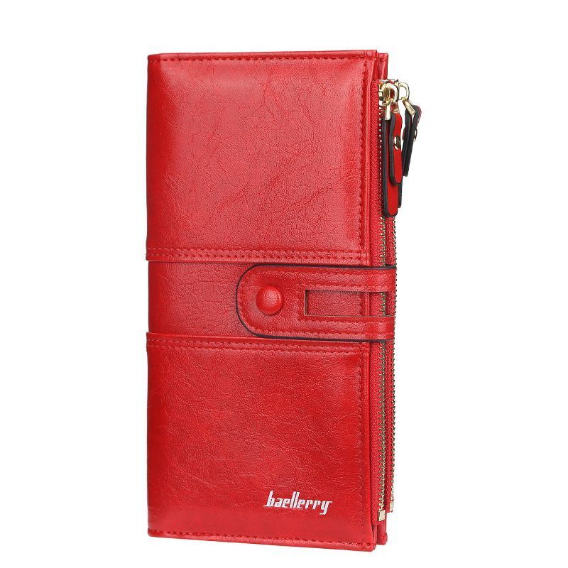 ClassicWallet - Stijlvolle Dubbele Rits Portemonnee