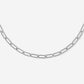Sleek Paperclip Choker Necklace - Lina