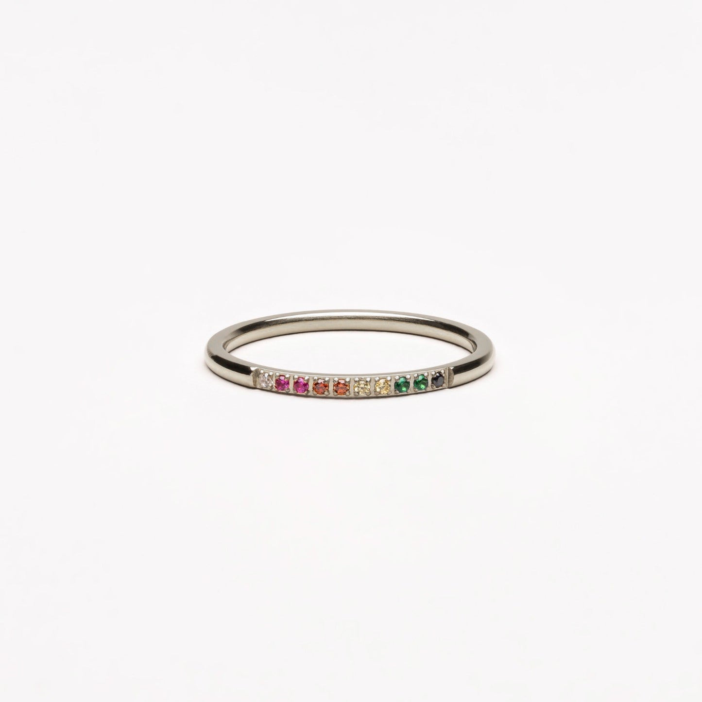 Stijlvolle Gouden Ring met Kleurrijke Edelstenen - Solene