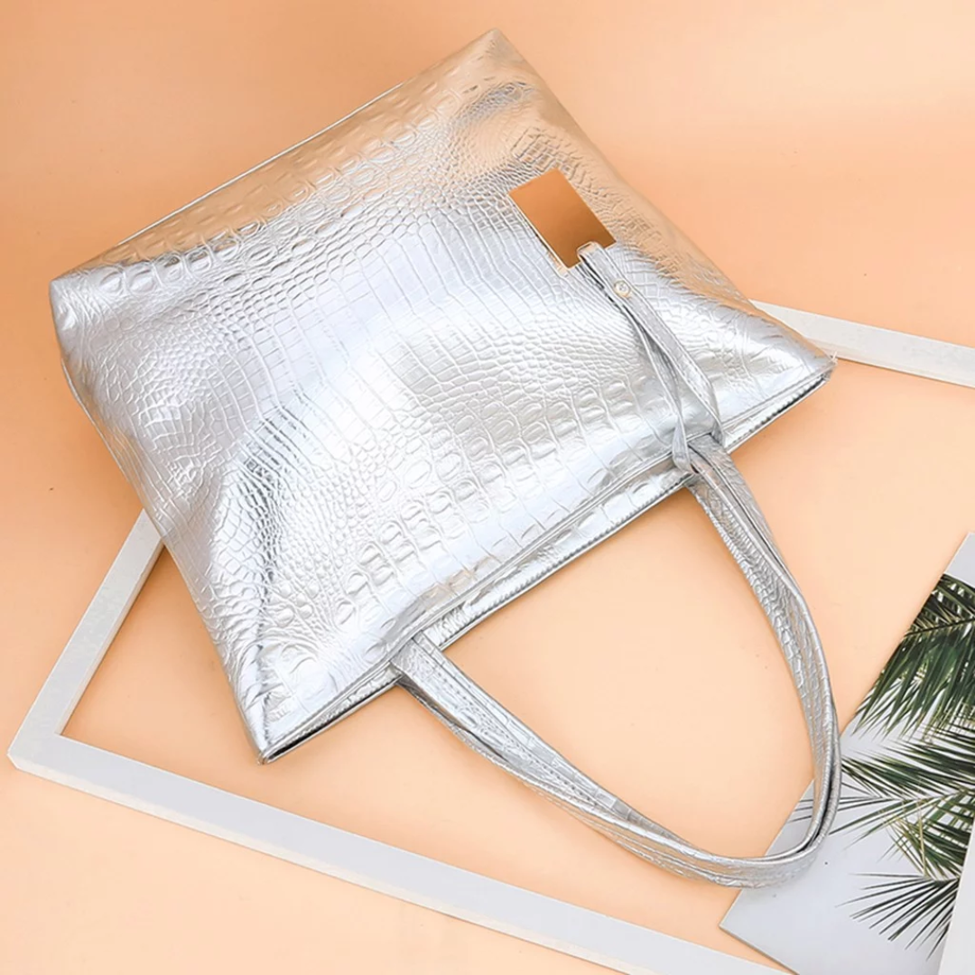 IsabellaBag – Luxe Schoudertas met Krokodillenprint
