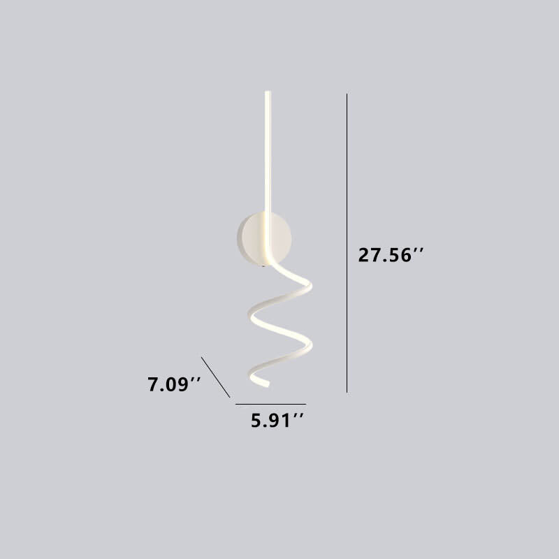 GlowWave - Strakke LED Wandlamp met Boogdesign