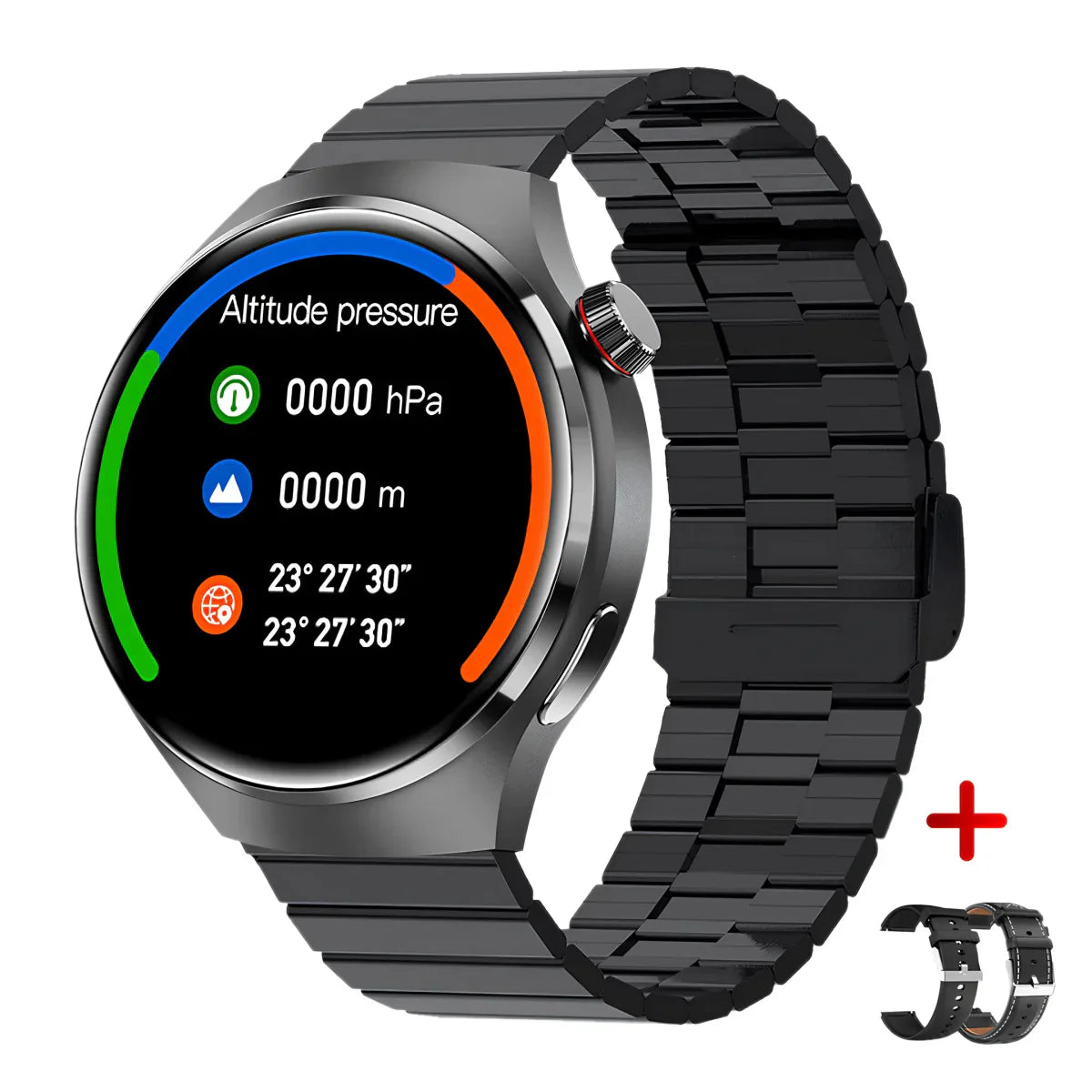 EliteXplorer Watch - Stijlvolle Smartwatch met Gezondheidsfuncties
