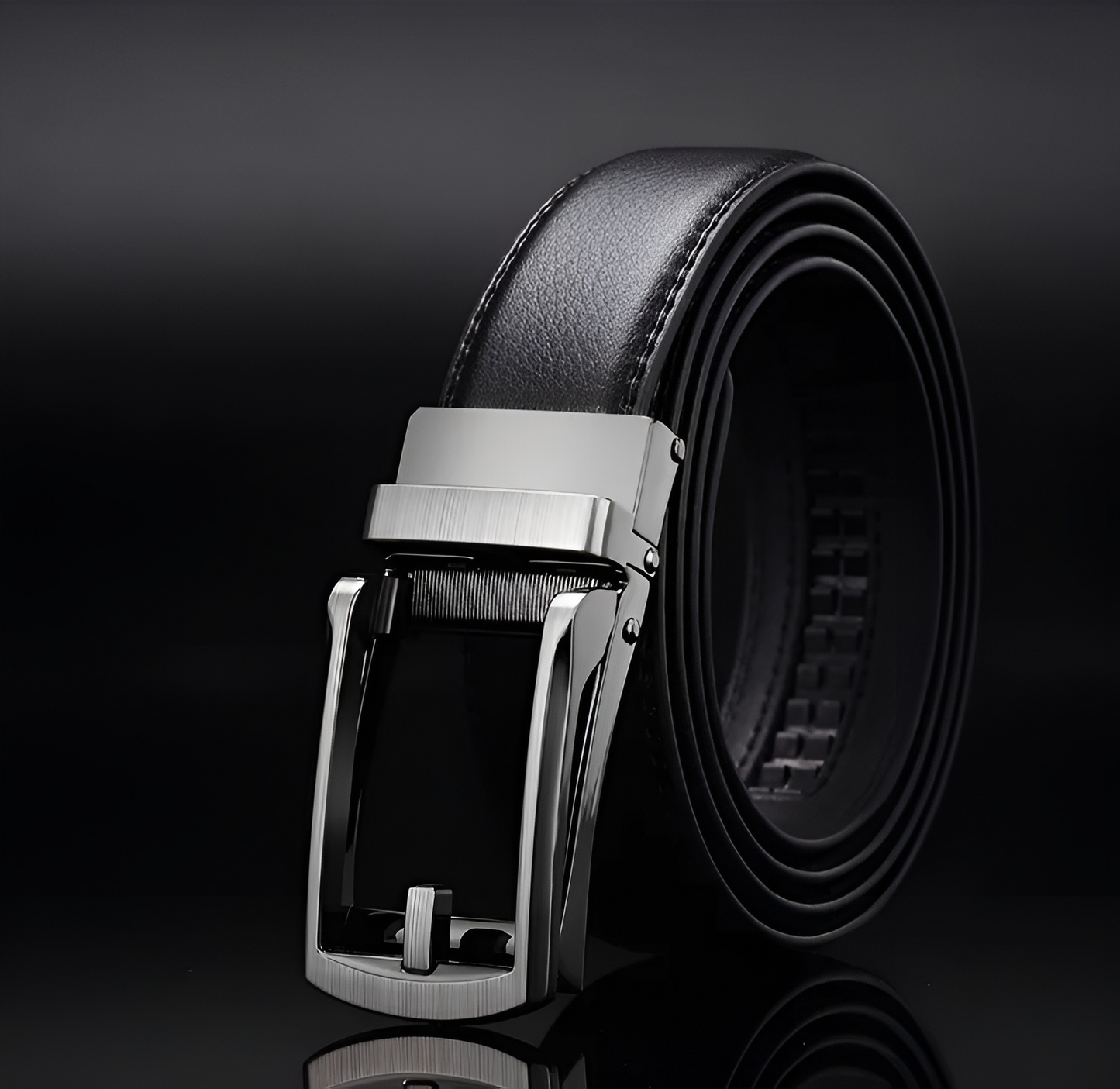 EliteSlide Belt – Luxe Leren Verstelbare Accessoire