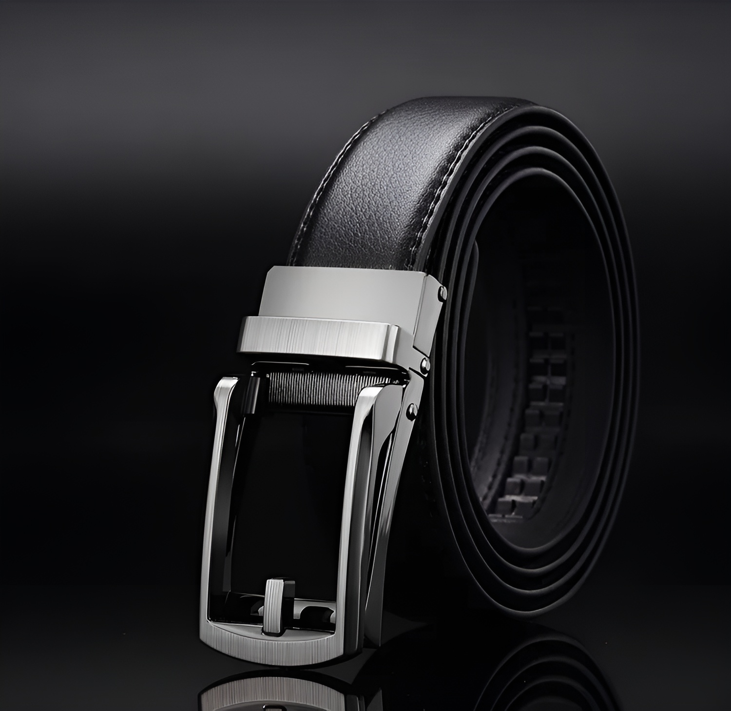 EliteSlide Belt – Luxe Leren Verstelbare Accessoire