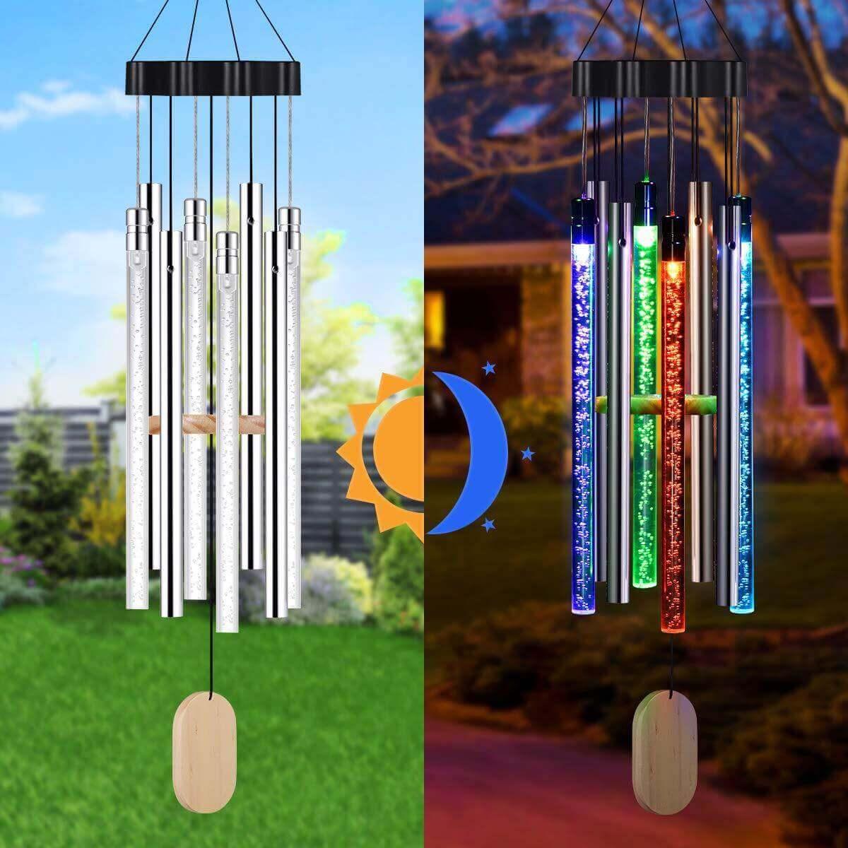 Harmony - Kleurige Tuinwindgong met Licht en Geluid