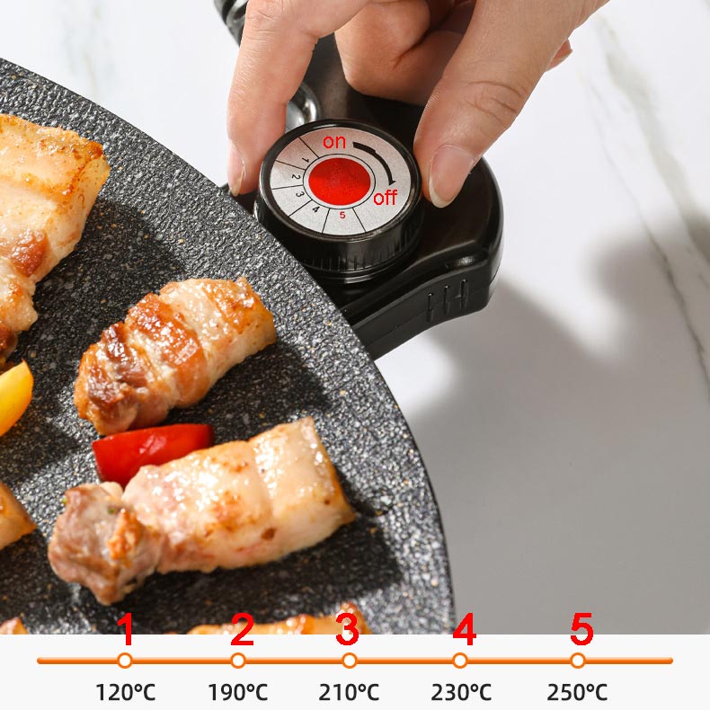 GrillCook - Rookvrije Bakplaat voor Gezond Koken