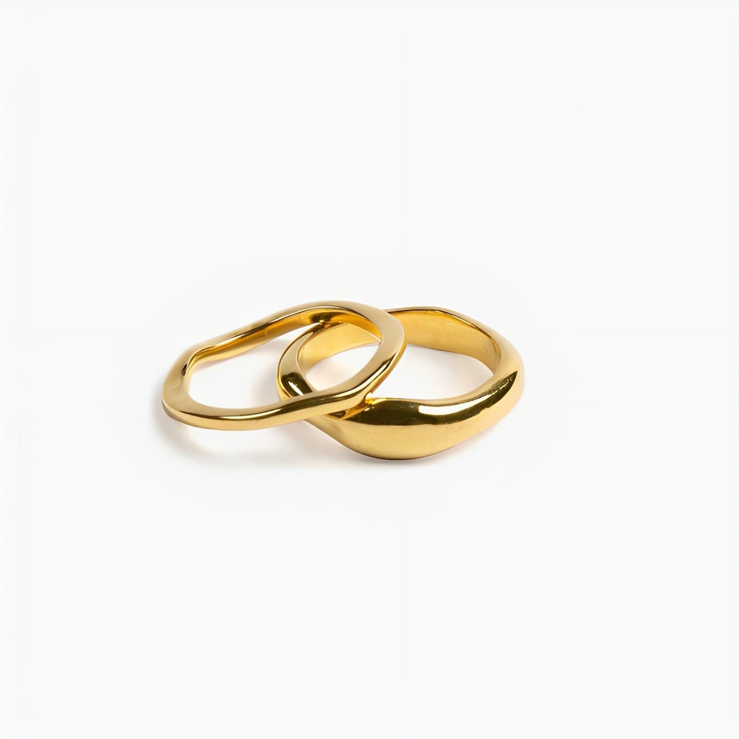 Elegantes Stapelring-Set - Luna