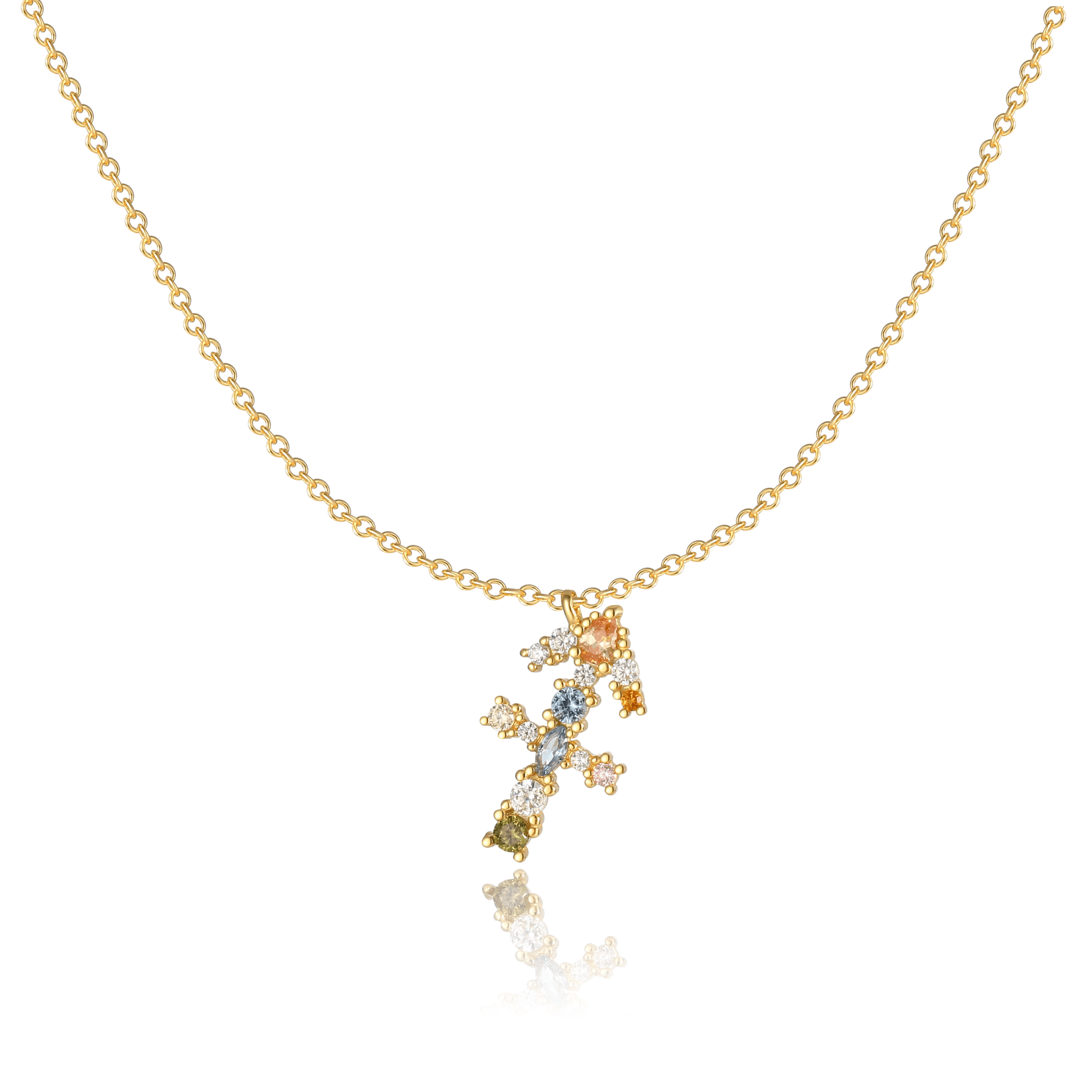 Elegant Celestial Star Sign Necklace - Celestia