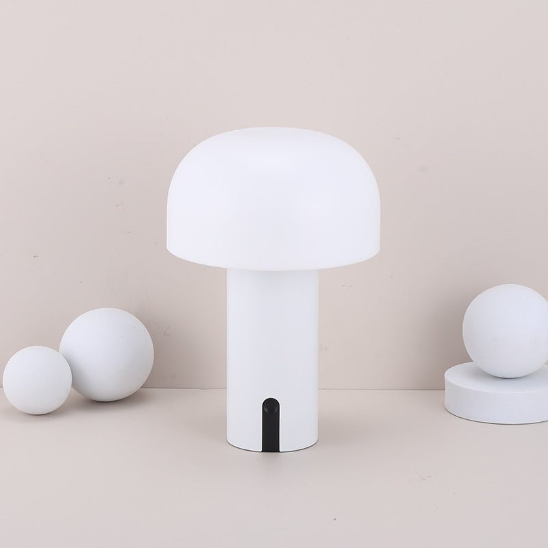 MushroomGlow - Minimalistische Draadloze Tafellamp met Dimfunctie