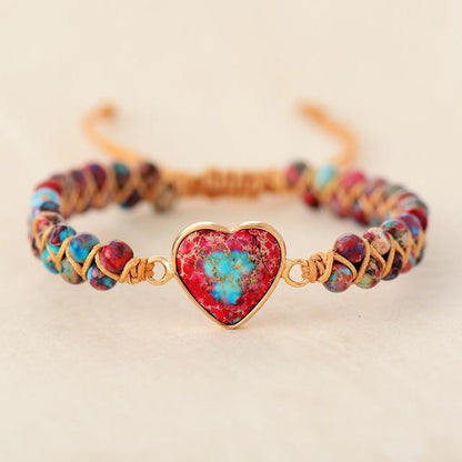 Amélie LoveStone Armband - Elegante Jaspis Accessoire