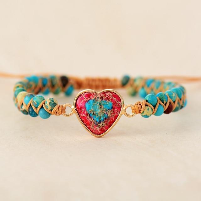 Amélie LoveStone Armband - Elegante Jaspis Accessoire