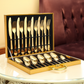 Opulent Gold Bestekset - De Elegante 24-delige Gold & Silver Bestekset