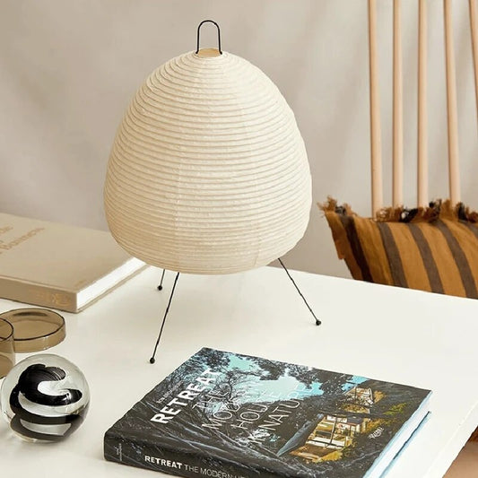 RadiantHue: Verfijnde Rijstpapier Lamp voor Serene Verlichting
