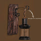 Veritas - Wandlamp inclusief Houten Sokkel en Glasdesign