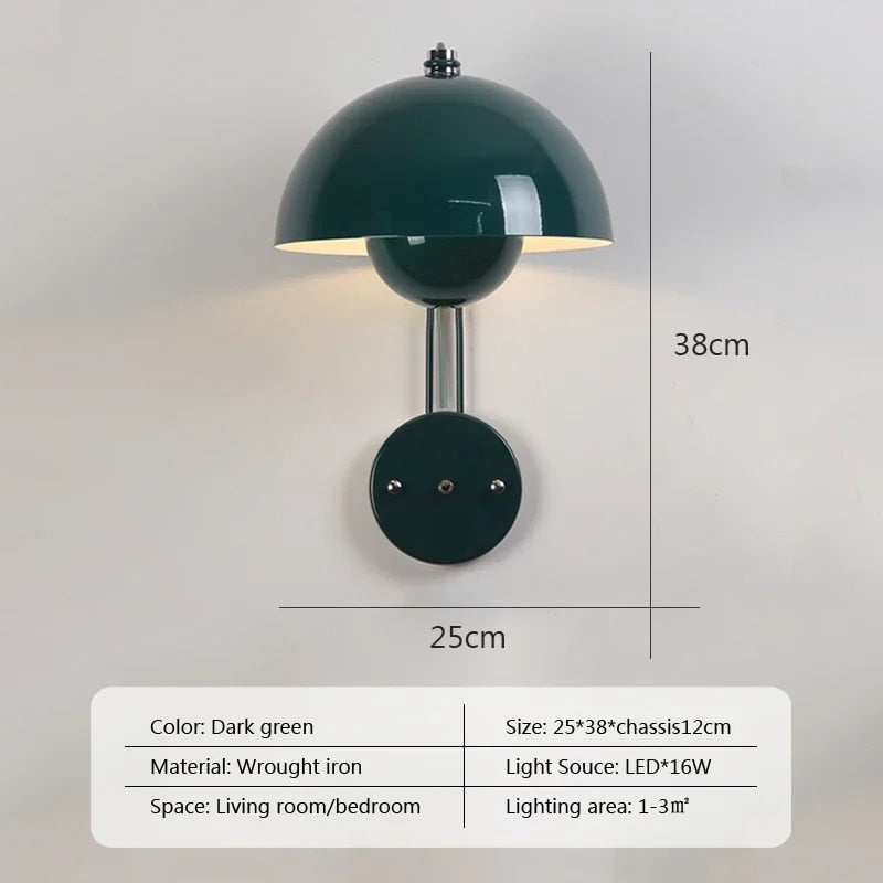 ShroomLite Wandlamp - Creatieve Verlichting voor Modern Interieur