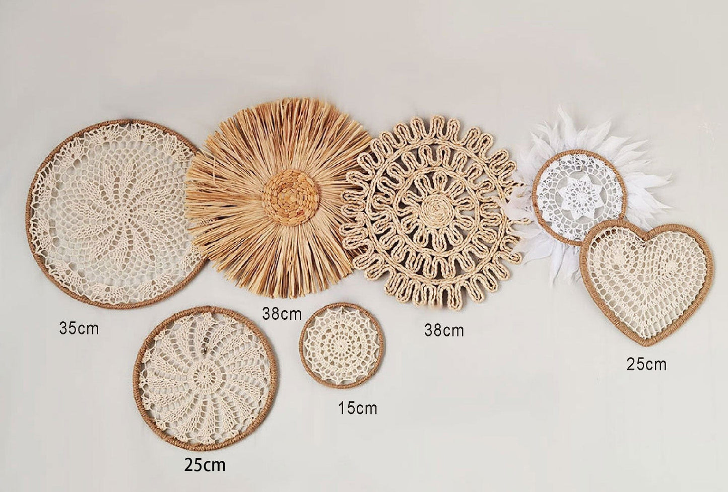 NatureNest - Bohemian Rotan Wanddecoratie voor Herfst