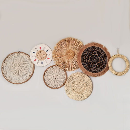 NatureNest - Bohemian Rotan Wanddecoratie voor Herfst
