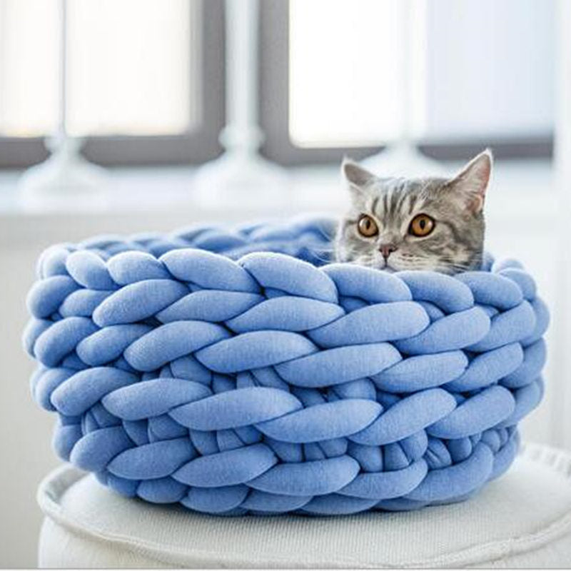 WoollyNest – Stijlvolle Mand voor Huisdieren